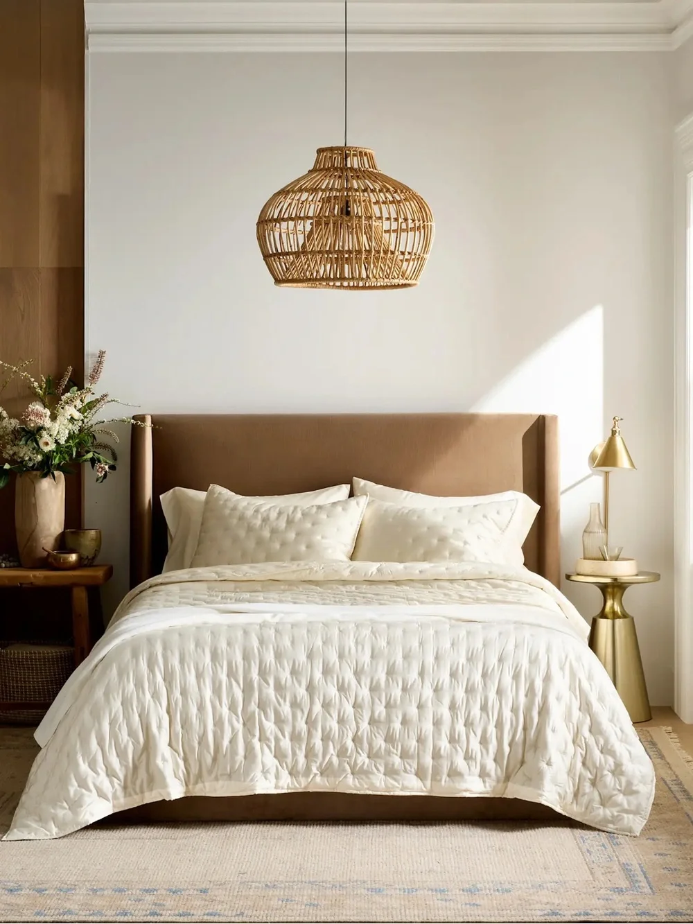 Quince Bamboo Dream Quilt NWT in Ivory King/Cali King $435